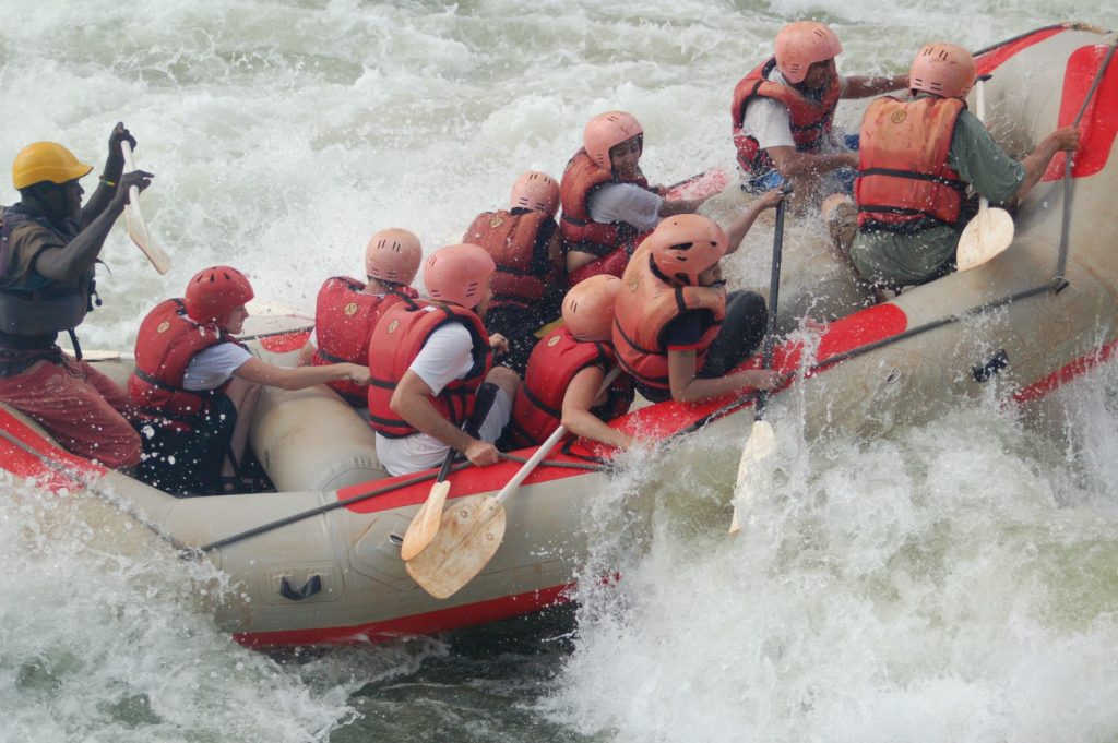 Water rafting on the Nile, part of your Rwenzori and Gorilla Safari